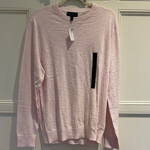 NWT Banana Republic 100% organic cotton pink lightweight sweater. Size L